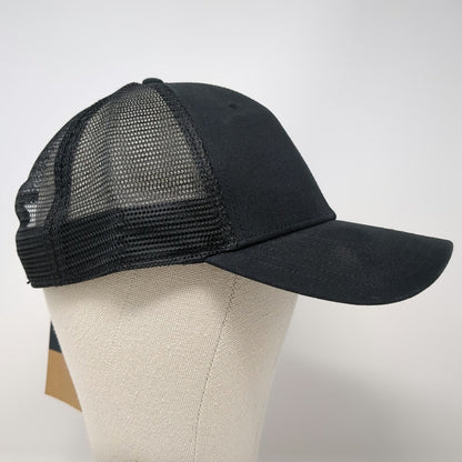 The North Face Trucker Hat Black One Size Idaho KRC Logo Mesh Snapback Cotton
