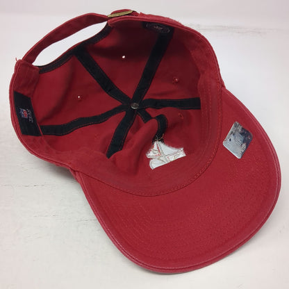 '47 San Francisco 49ers NFL Red One Size Strapback Cap Hat Shield Logo Cotton