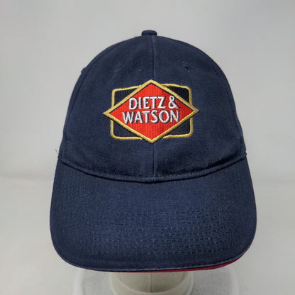 Dietz & Watson Strapback Hat Blue One Size Embroidered Expect The Best
