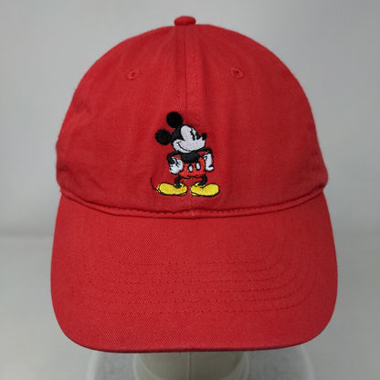 Disney Mickey Mouse Slideback Hat Red One Size 6 Panel Embroidered