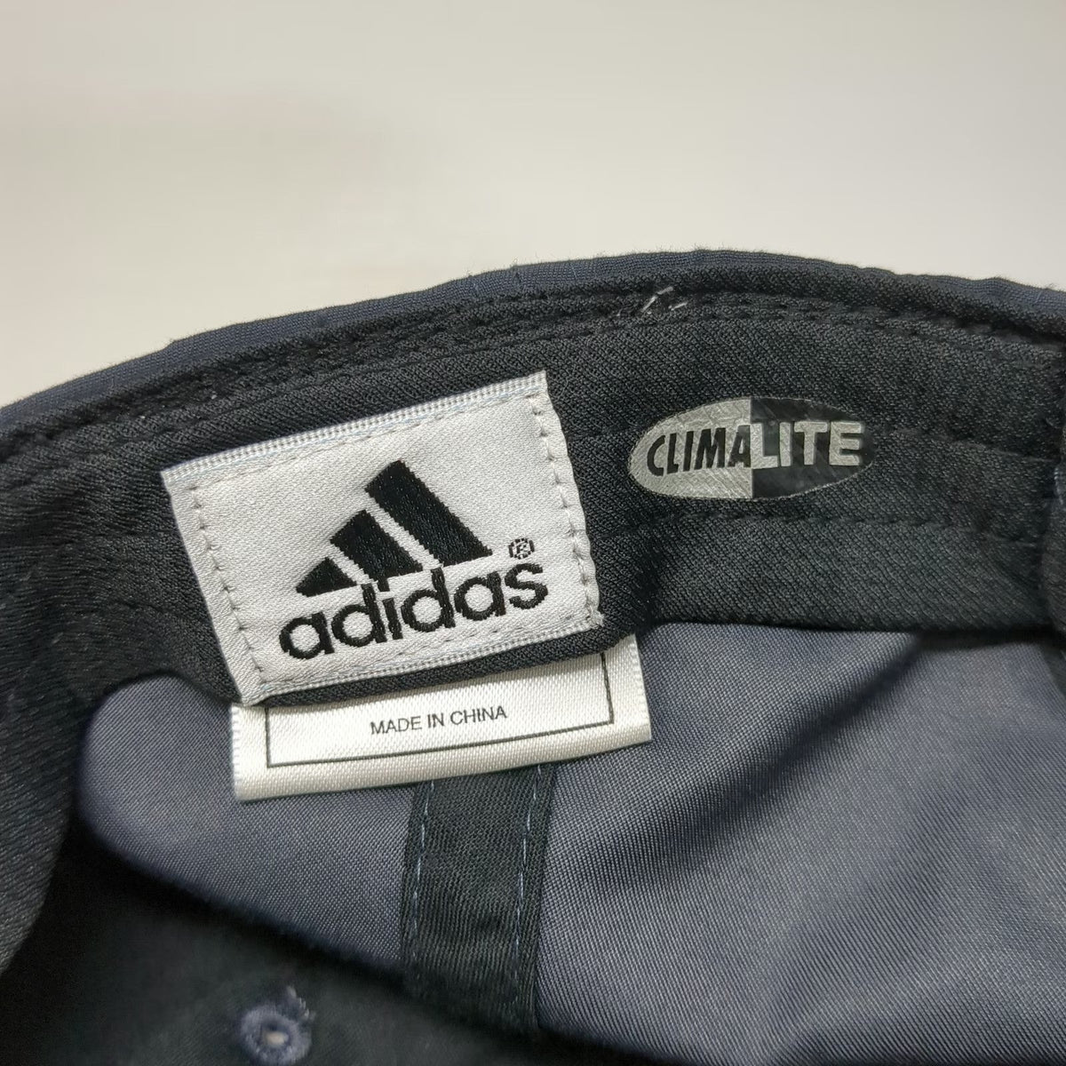 Adidas Baseball Cap Blue One Size Climalite Polyester Strapback Pink Logo Hat