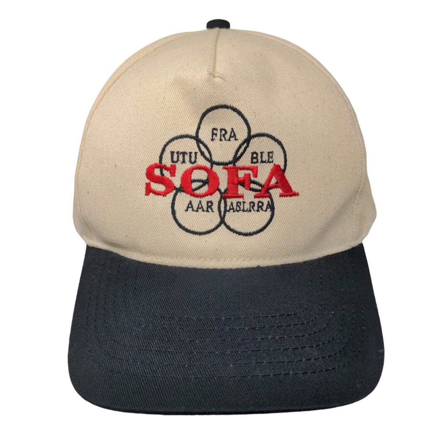 SOFA Switching Operations Men's Snapback Hat Tan Size OSFA Embroidered Logo