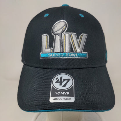 '47 Brand MVP Men's Strapback Hat Black OSFA Embroidered Super Bowl LIV