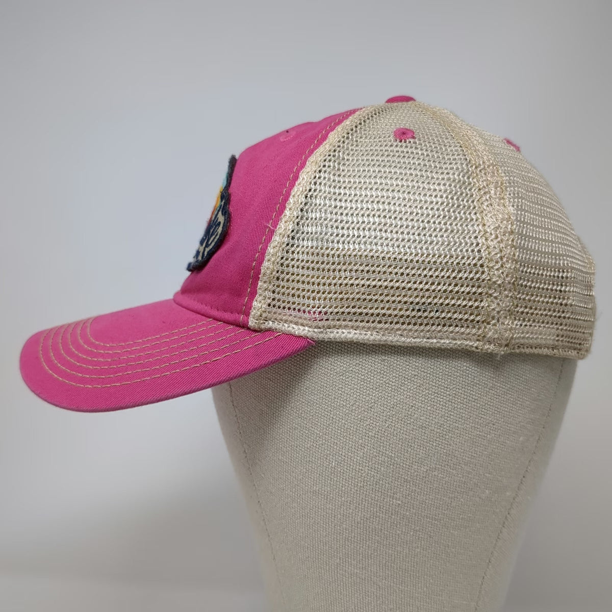 Legacy Pink Trucker Hat One Size Redfish Lake Lodge Rainbow Mesh Snapback