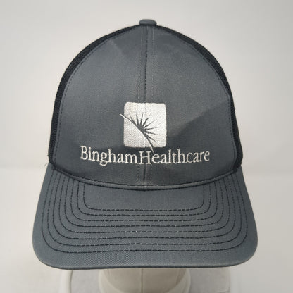 Bingham Healthcare Snapback Trucker Hat Gray OS Adjustable Pacific Headwear