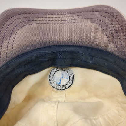 BMW Baseball Cap Beige One Size Slideback Curved Brim Embroidered Logo Hat