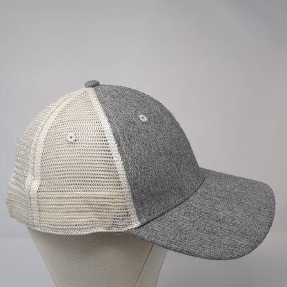 Surf Wyoming Bison Logo Snapback Trucker Hat Gray One Size Mesh Back