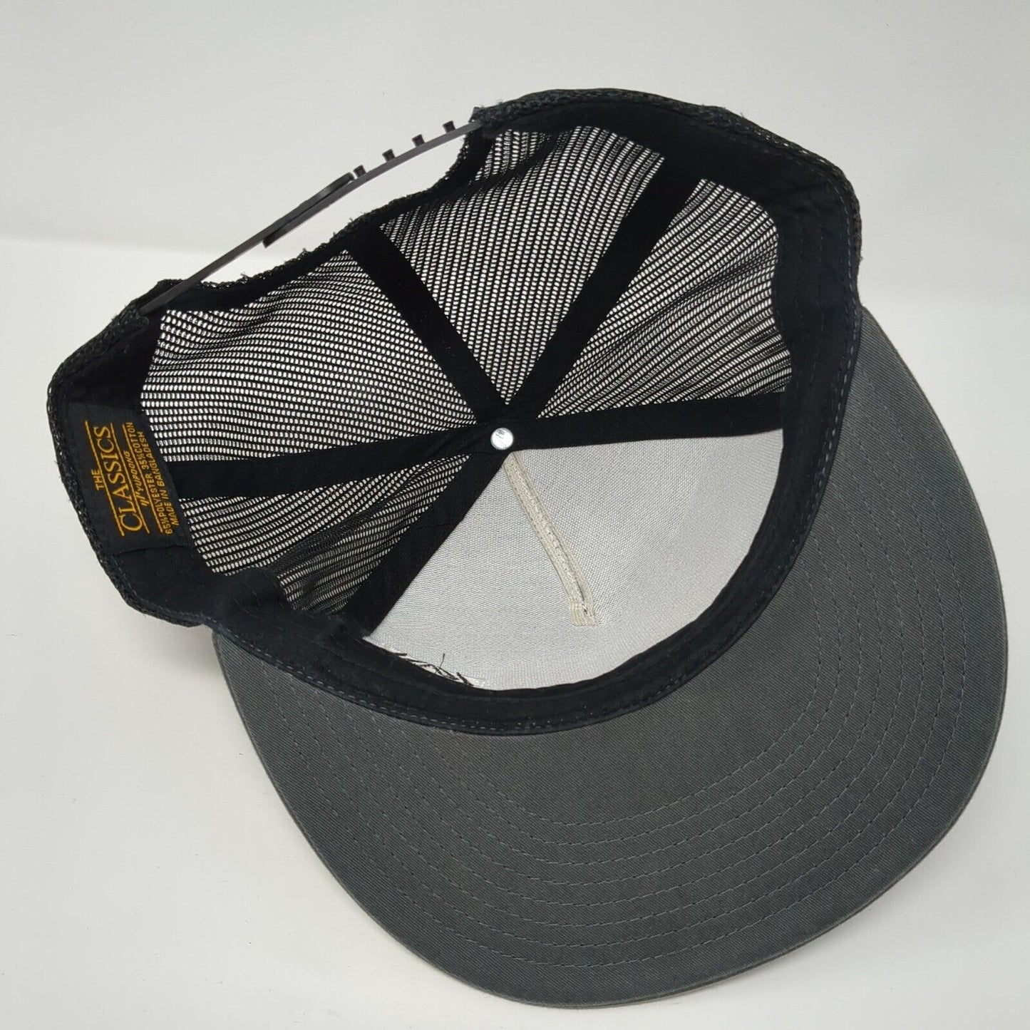 Spider Snapback Trucker Hat Gray One Size Adjustable Mesh Black Classics Yupoong