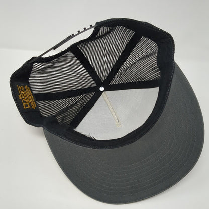 Spider Snapback Trucker Hat Gray One Size Adjustable Mesh Black Classics Yupoong