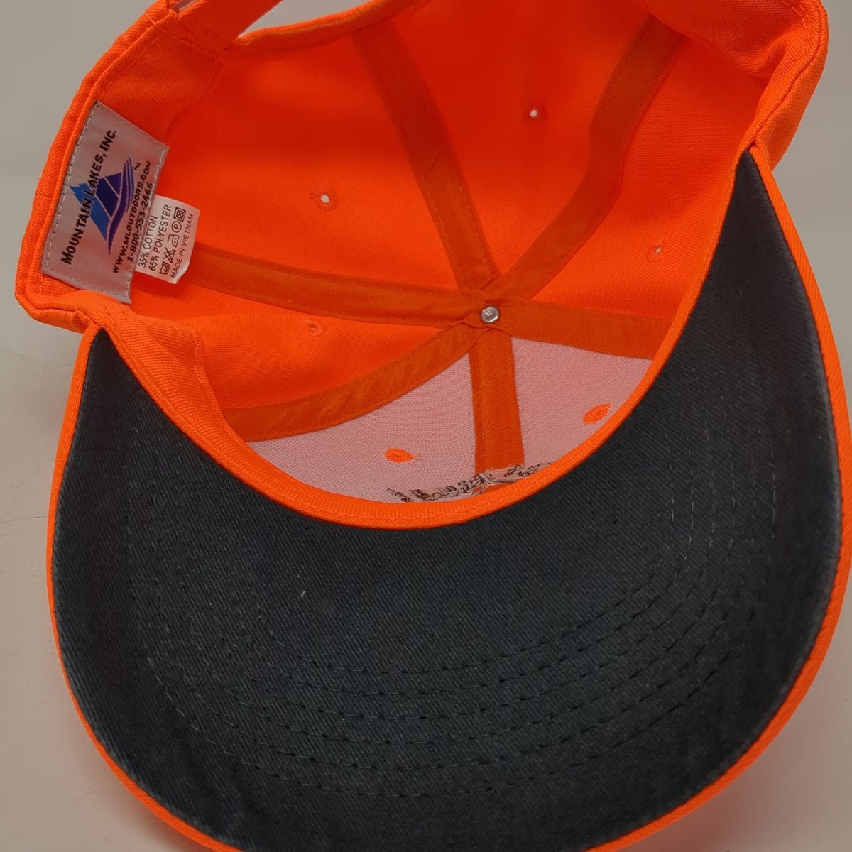 Mountain Lakes Inc Baseball Cap Orange One Size First Hunt Foundation Logo Hat