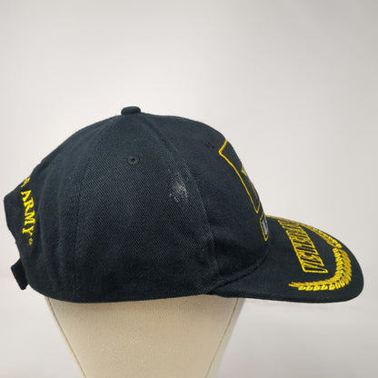 U.S. Army Veteran Baseball Cap Black OSFM Embroidered Laurel Brim Hat Military