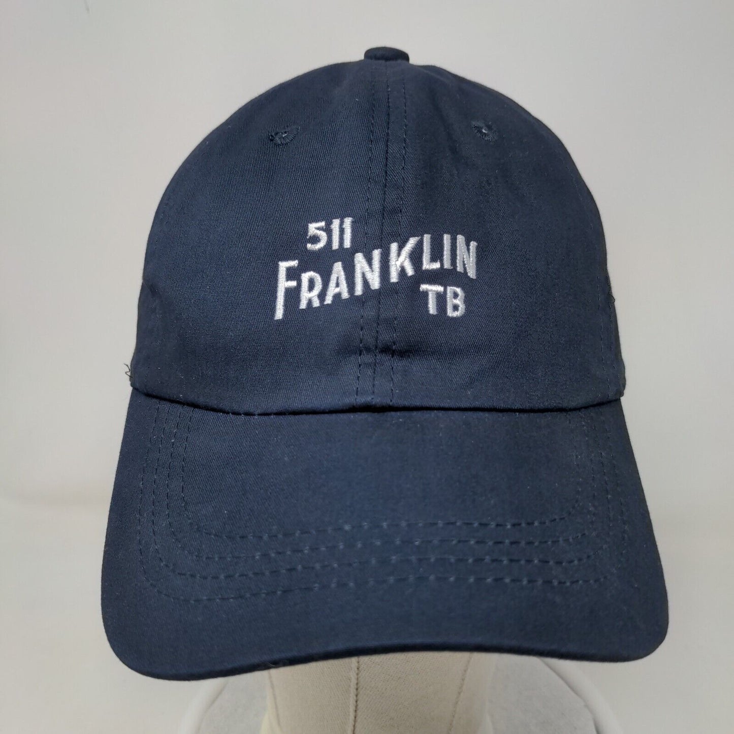 511 Franklin TB Strapback Hat Blue One Size Embroidered Stanton & Bowery