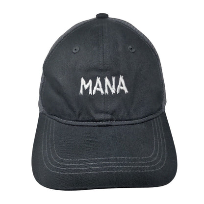 Mana Snapback Trucker Hat Black One Size Embroidered Port Authority