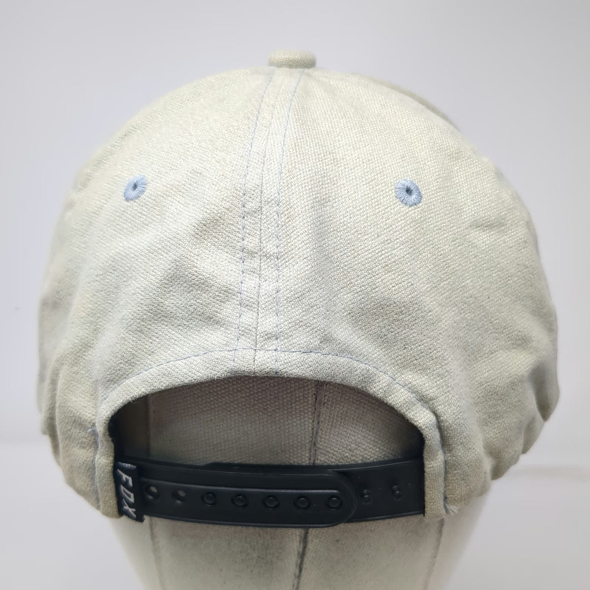 Fox 5 Panel Hat Beige One Size Snapback Embroidered Fox Head Logo Cap Motocross