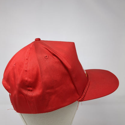 Fossil Rim Wildlife Center Snapback Rope Hat Red One Size Speedway