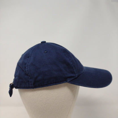 Adidas Slideback Hat Blue OSFA Adjustable Embroidered Vented Holes Cotton