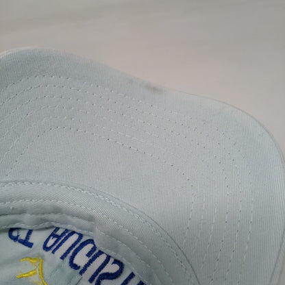 St. Augustine Slideback Hat Blue One Size Solid Adjustable Embroidered