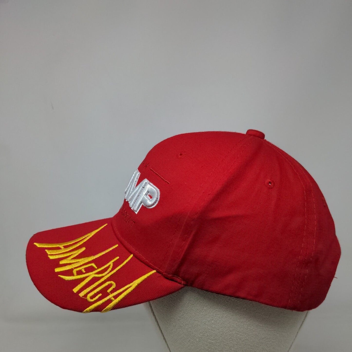 2020 Trump Keep America Great Strapback Hat Red One Size Adjustable Embroidered