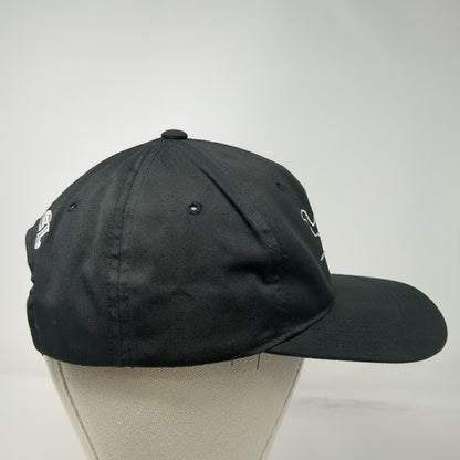 Snapback Black Hat Camel Logo Embroidered Back Graphic Tobacco Promo Vintage