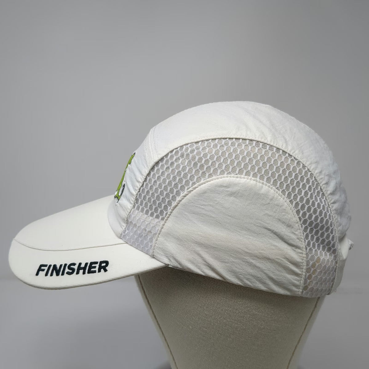 White One Size Baseball Cap Hat 13.1 Finisher Massachusetts Yukanrun Mesh Back