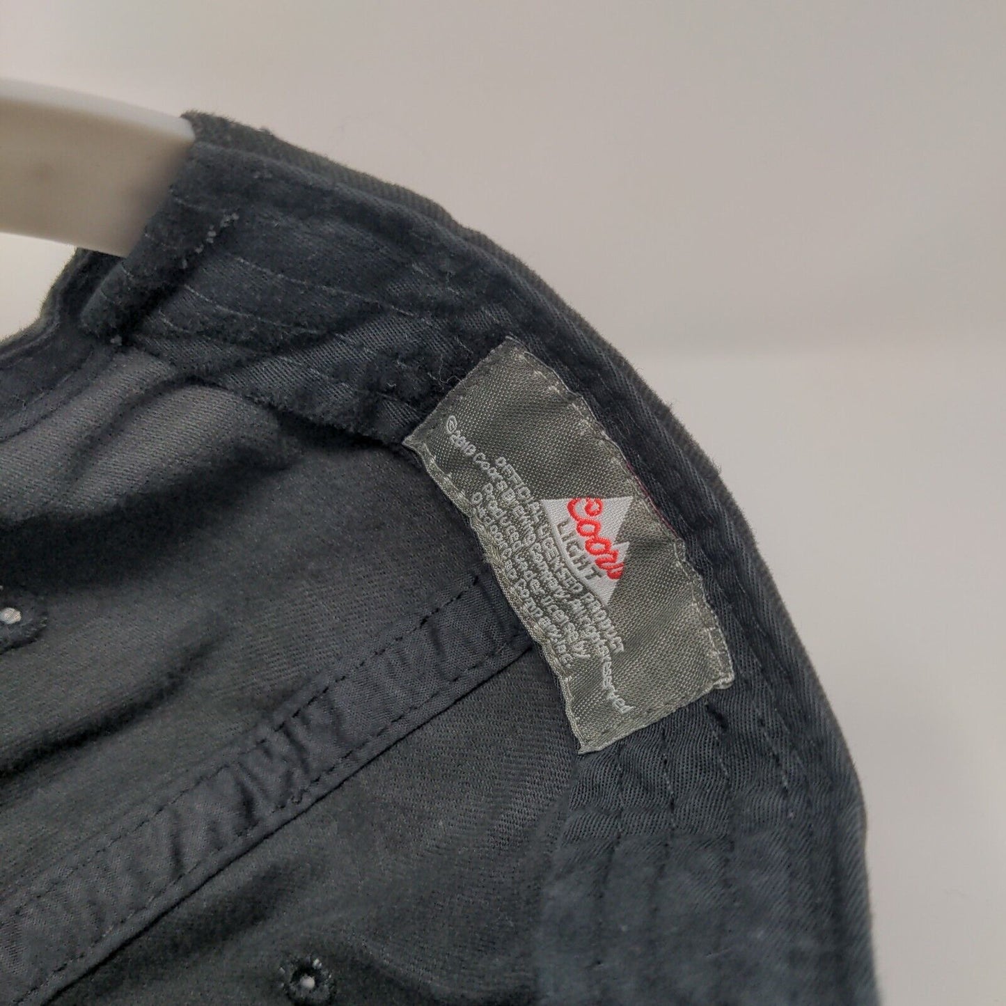 Coors Light Snapback Hat Black OSFM Adjustable 6 Panel Outdoor Cap