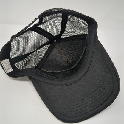 Joyride Cycles Snapback Rope Trucker Hat Black One Size Mesh Back