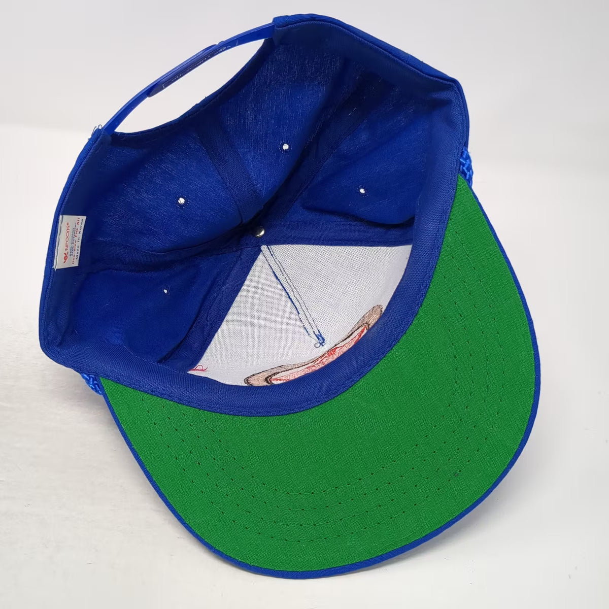 Yupoong 5 Panel Blue One Size Hat Snowy Range Railroad Route Snapback Rope