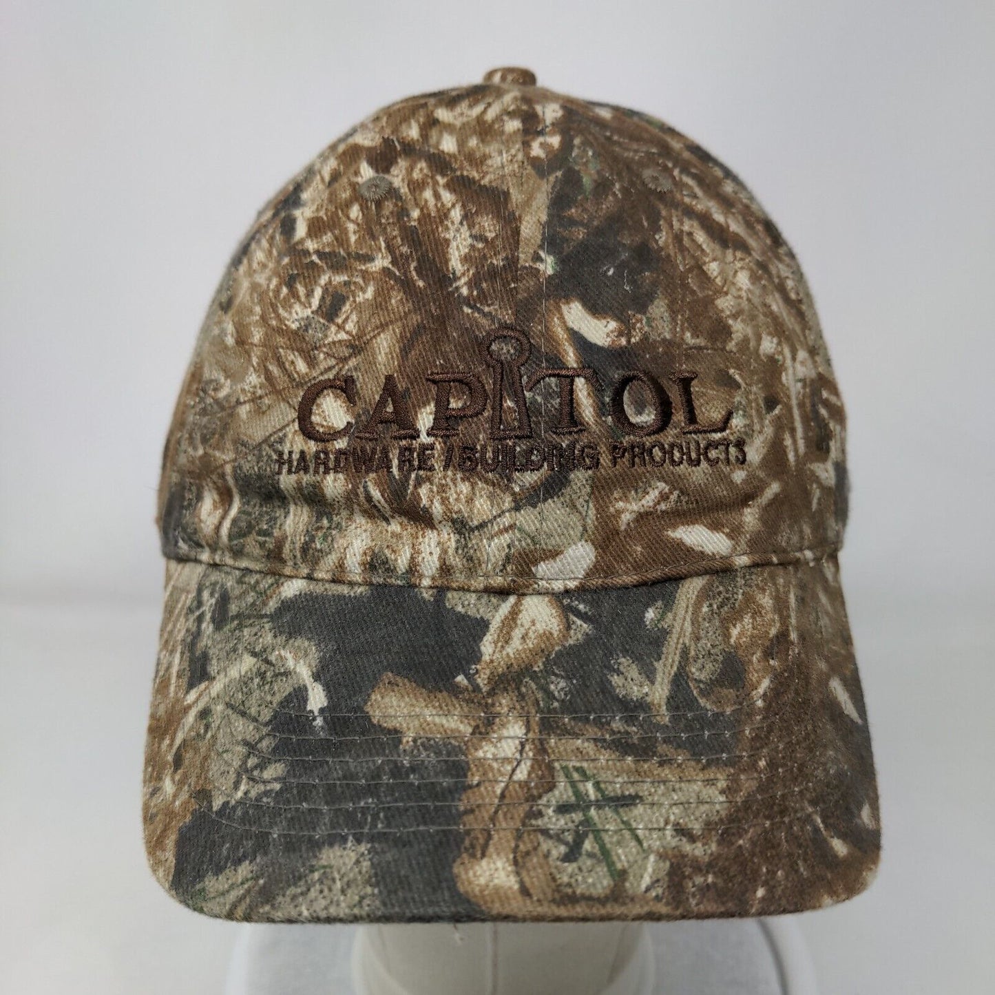 Capitol Hardware Building Products Strapback Hat Camo One Size 6 Panel