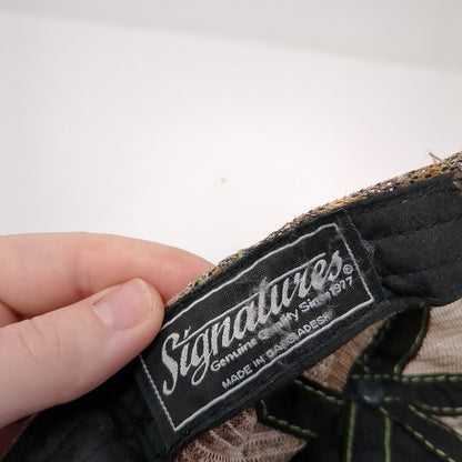 Realtree Strapback Trucker Hat Camouflage OS Adjustable Mesh Back Distressed