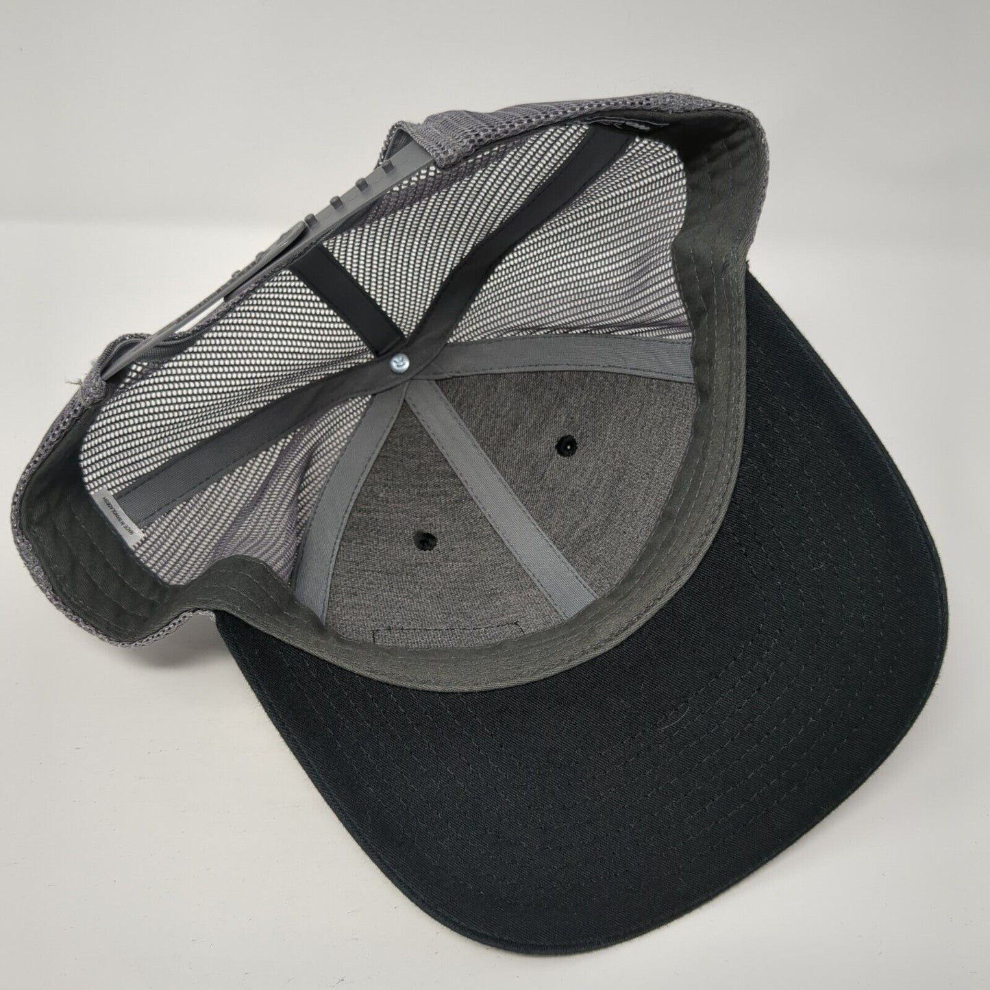 HK A CRH Company Snapback Trucker Hat Black M/L Adjustable Mesh Back Richardson