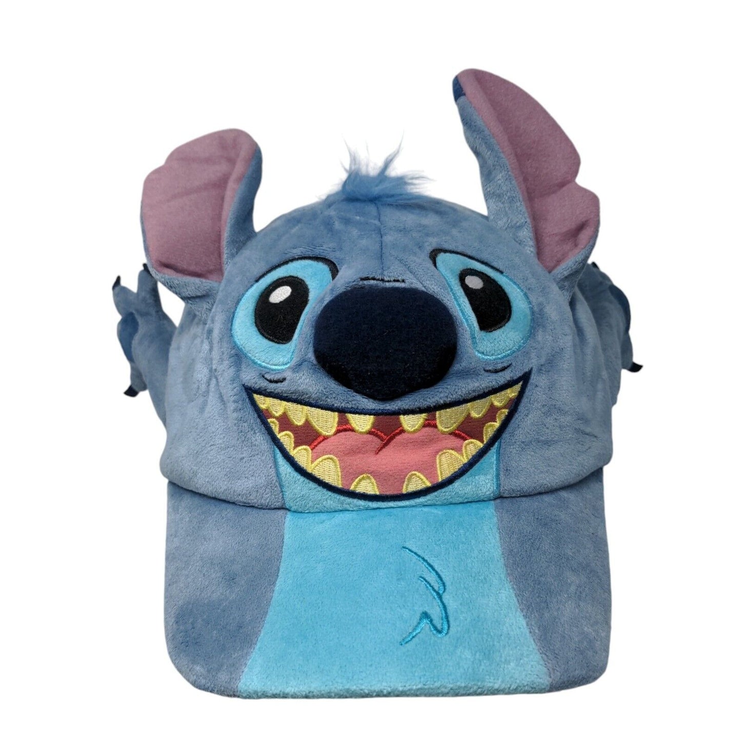 Stitch Ears Adult Strapback Hat Blue 57-61cm Adjustable Plush Costume Disney