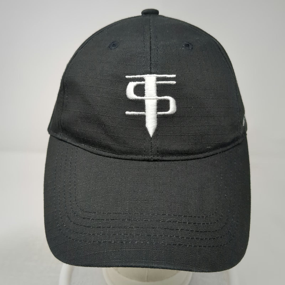 Tact Squad Baseball Cap Black One Size Strapback Tactical Logo Embroidered Hat