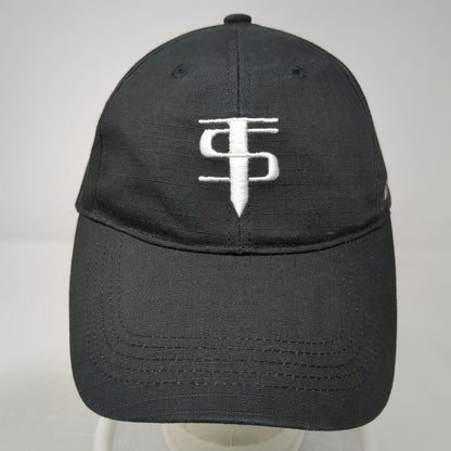 Tact Squad Baseball Cap Black One Size Strapback Tactical Logo Embroidered Hat