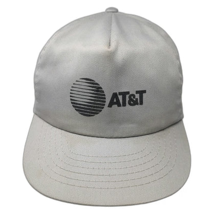 Trucker Gray Hat Slideback AT&T Utility Company Safety No Digging Vintage