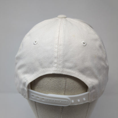 The Classics Yupoong Snapback Hat White One Size Adjustable Embroidered 6 Panel