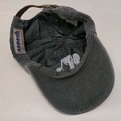 JPC Slideback Hat Gray One Size Adjustable Embroidered 6 Panel Adams