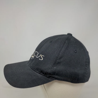 Atticus Fitted Hat Black Small-Medium Embroidered Flexfit Yupoong
