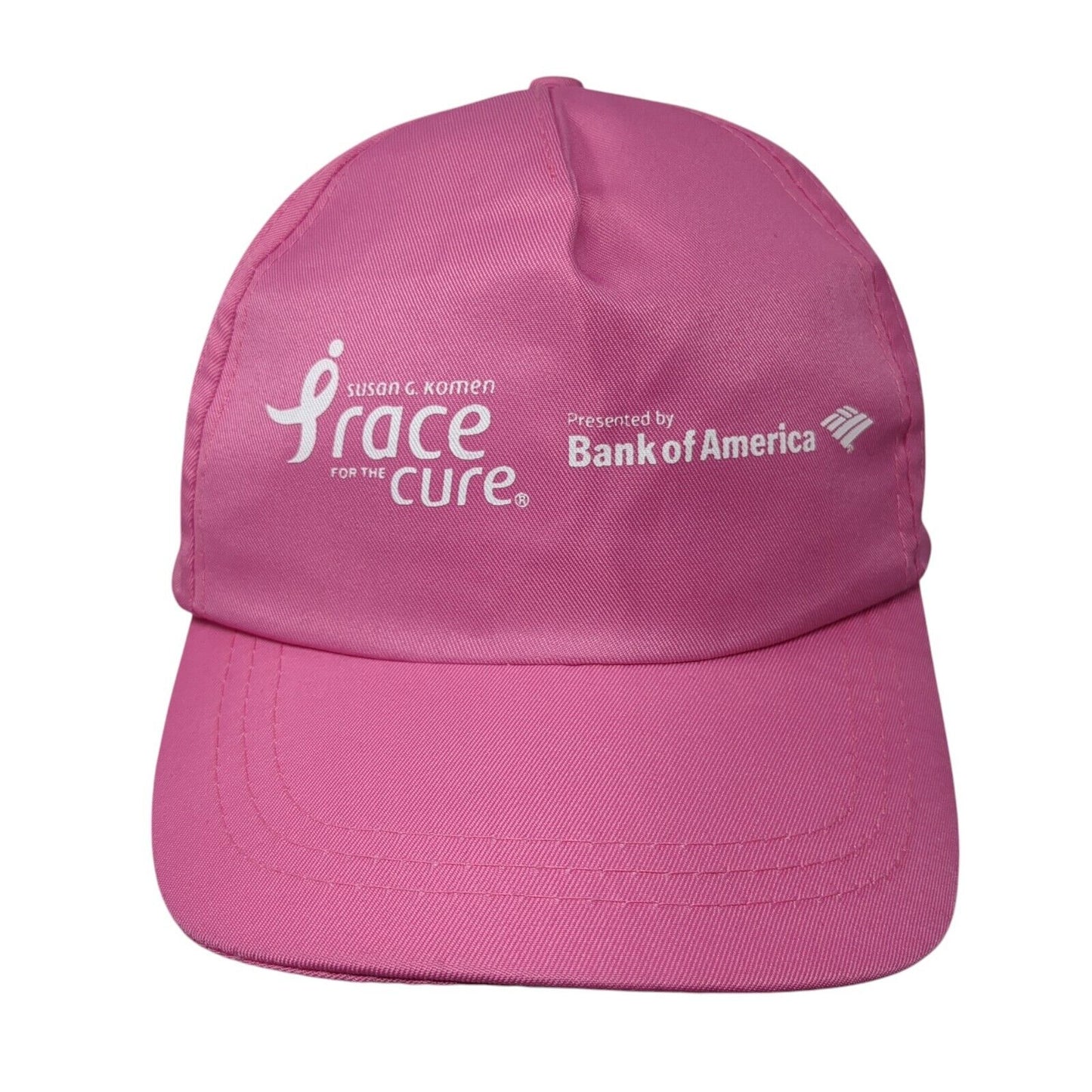 Susan G Komen Race For The Cure Survivor Strapback Hat Pink One Size Adjustable