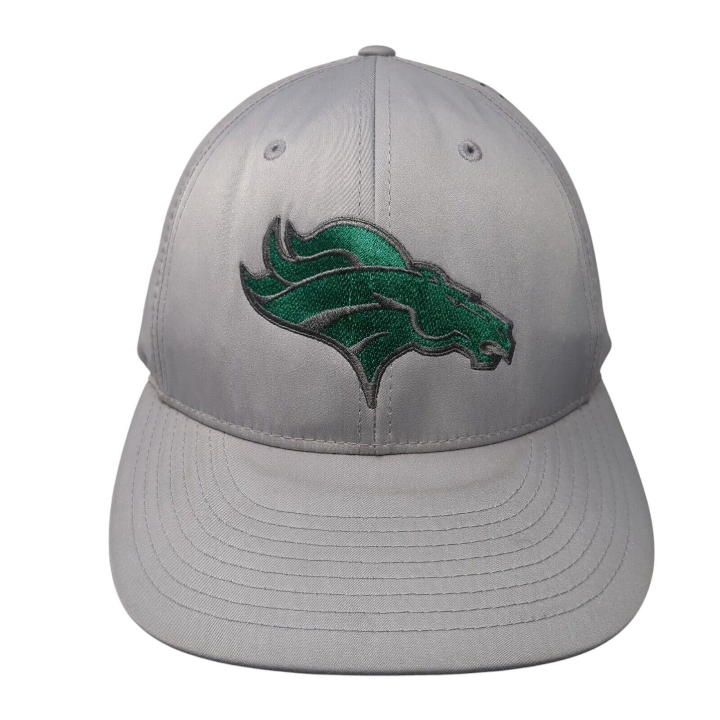 Denver Broncos Fitted Hat Gray L/XL Flexfit Embroidered PTS Lite Richardson