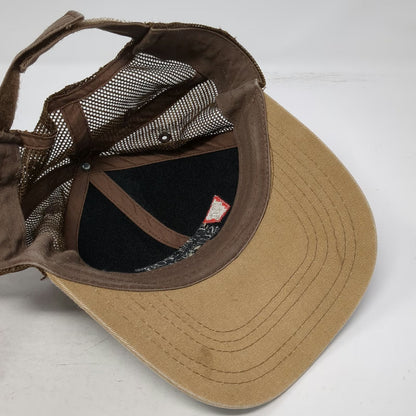 Tractor Supply Co Baseball Cap Brown Camo One Size Mesh Strapback TSC Logo Hat