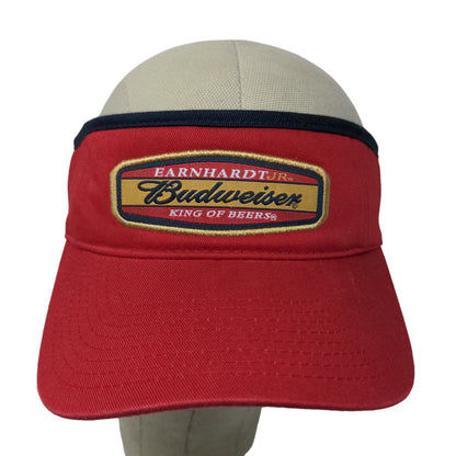 Chase Authentics Men's Strapback Sun Visor Cap Hat Red Earnhardt Jr Budweiser