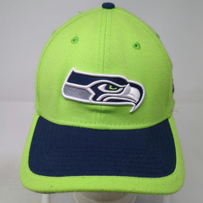 Seattle Seahawks NFL New Era XL Green Blue Baseball Cap Stretch Fit 39THIRTY Hat
