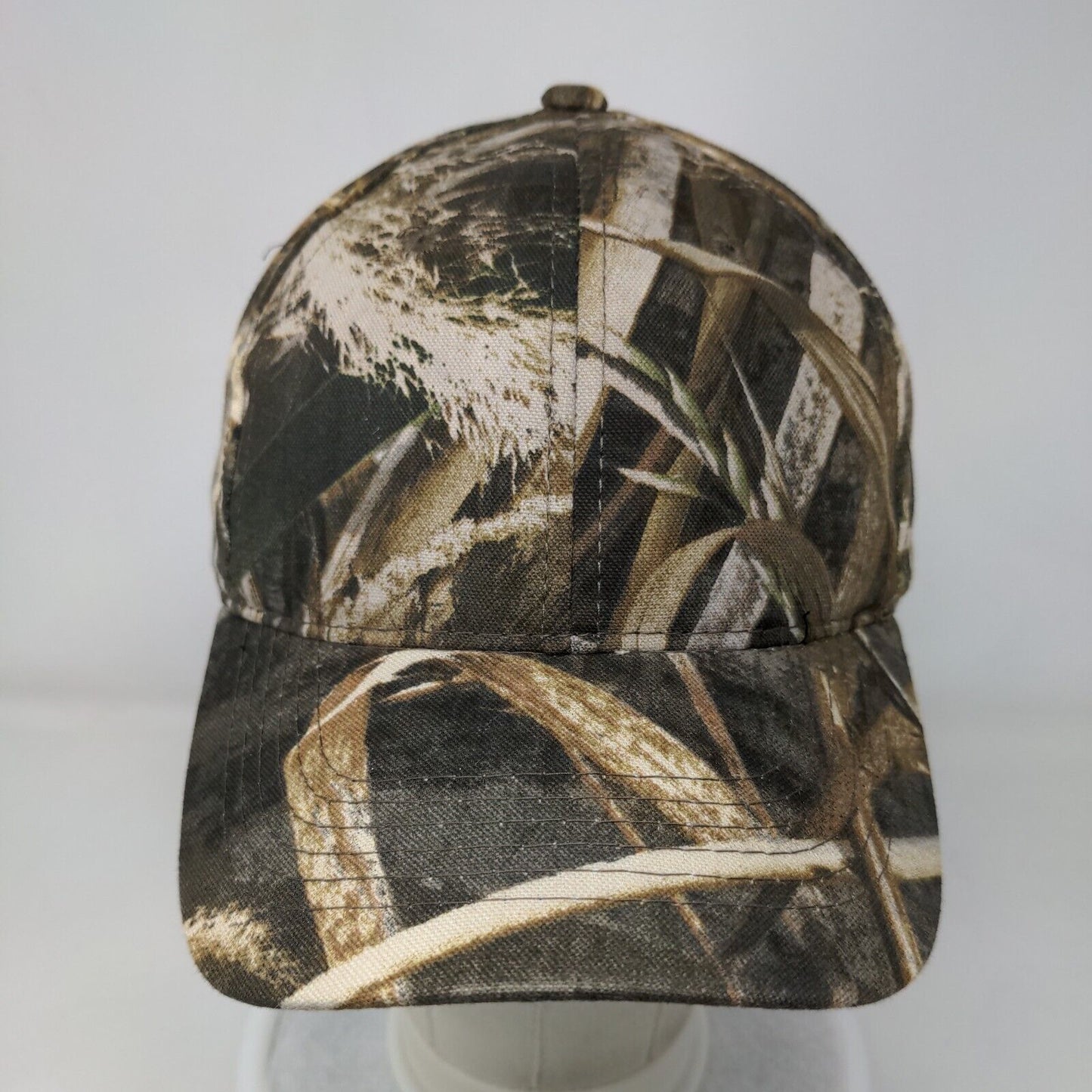 Signatures Strapback Hat Camouflage OSFM Adjustable Vented Holes 6 Panel