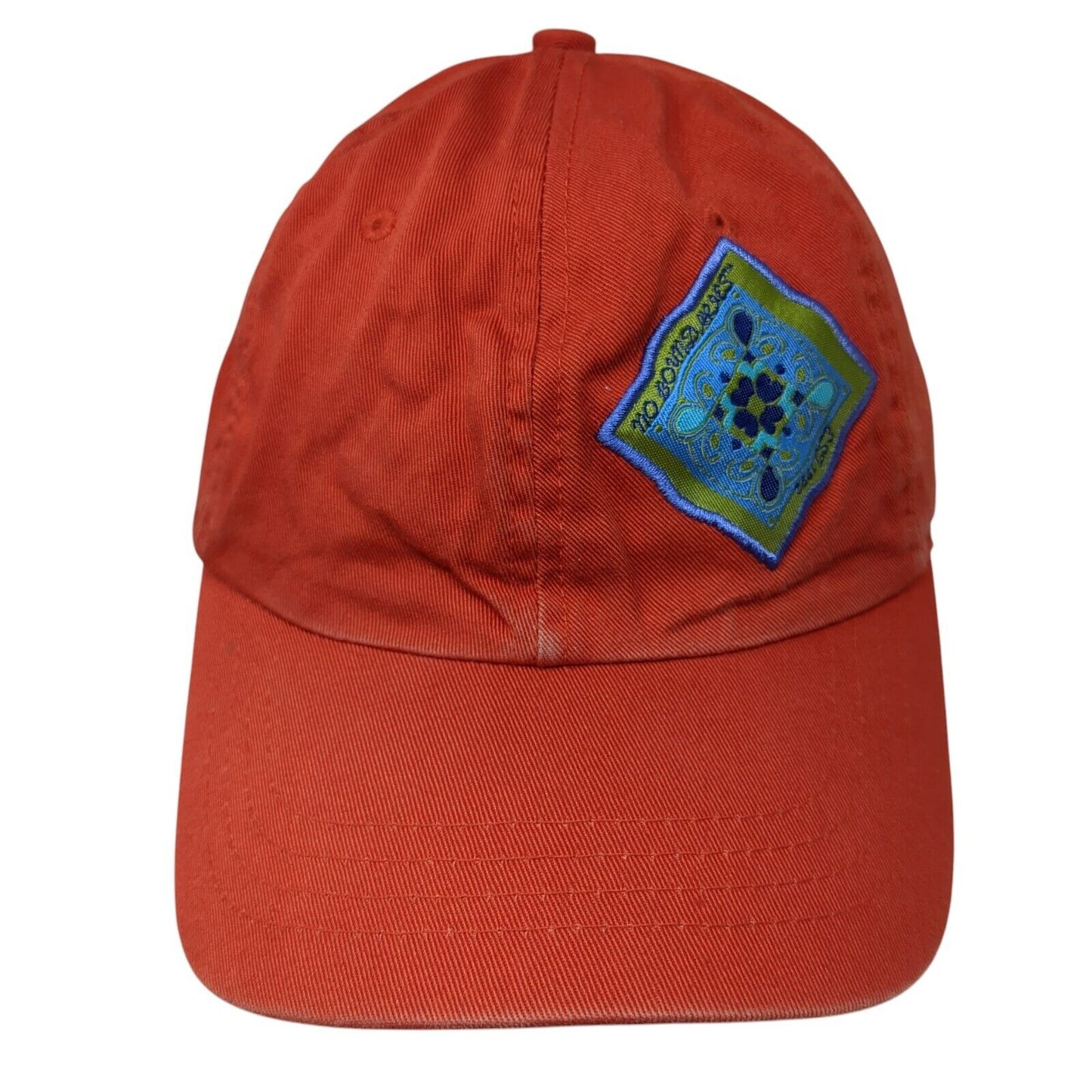 No Boundaries Slideback Hat Orange One Size Adjustable Embroidered