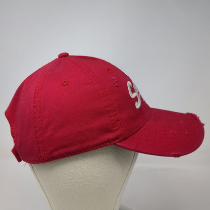 Wild Snap-on Tools Baseball Cap Red One Size Distressed Embroidered Logo Hat