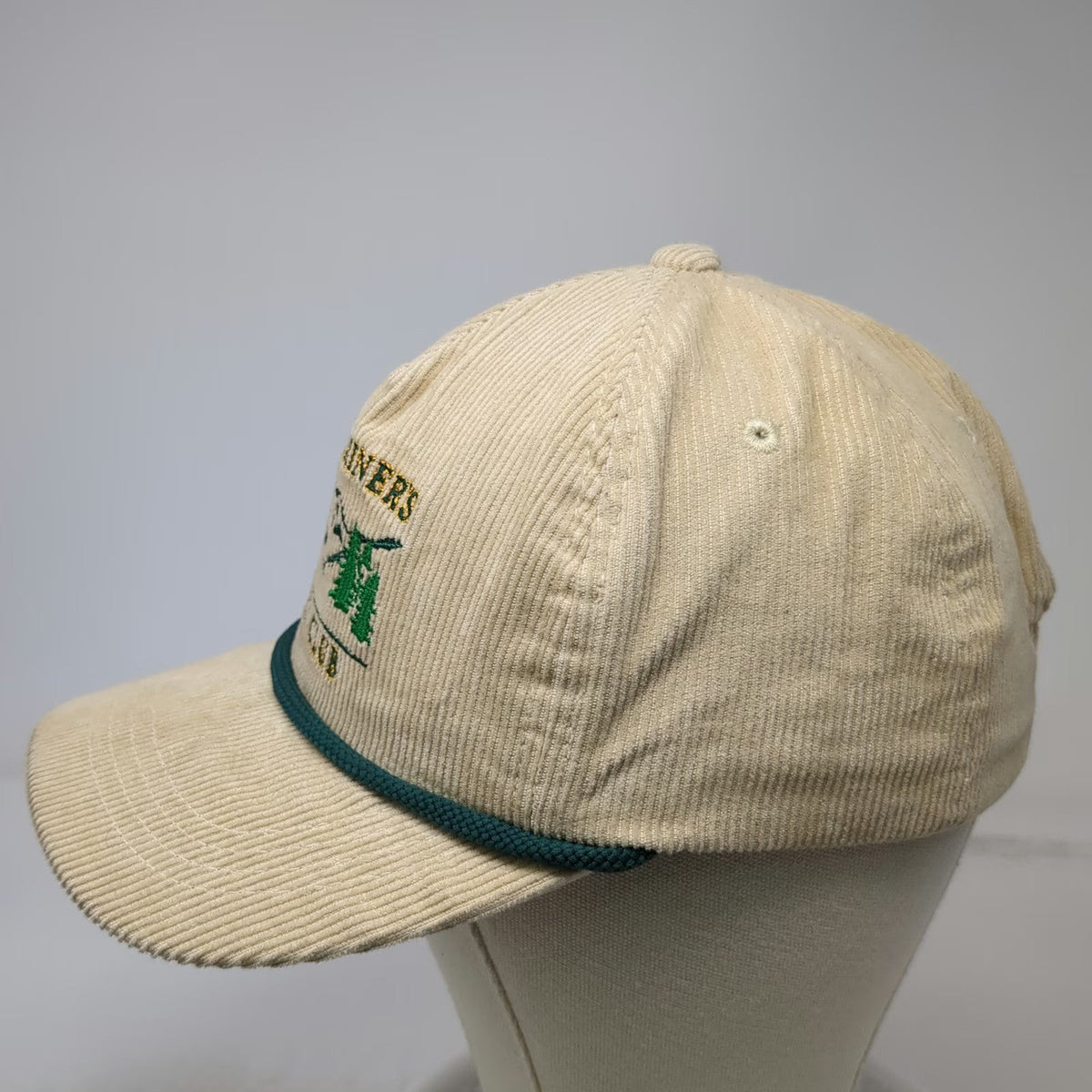 Goldminer's Daughter 5 Panel Beige One Size Hat Corduroy Rope Skiing Mountain
