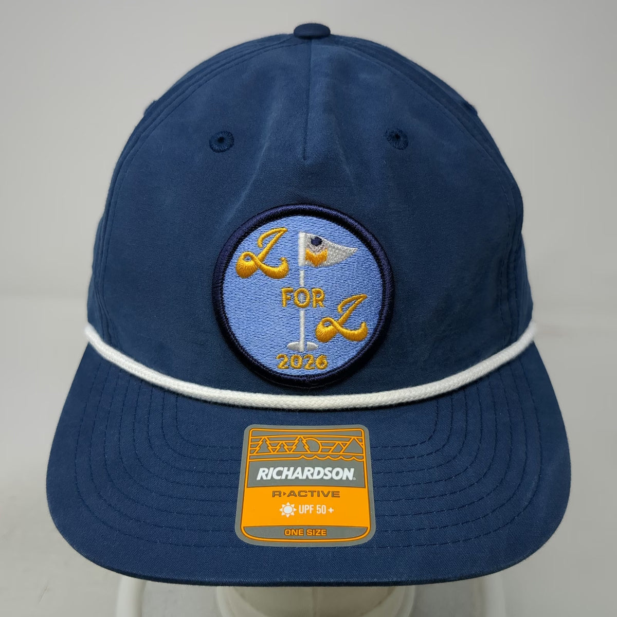 Richardson 5 Panel Blue One Size Rope First Interstate Bank Snapback Golf Hat