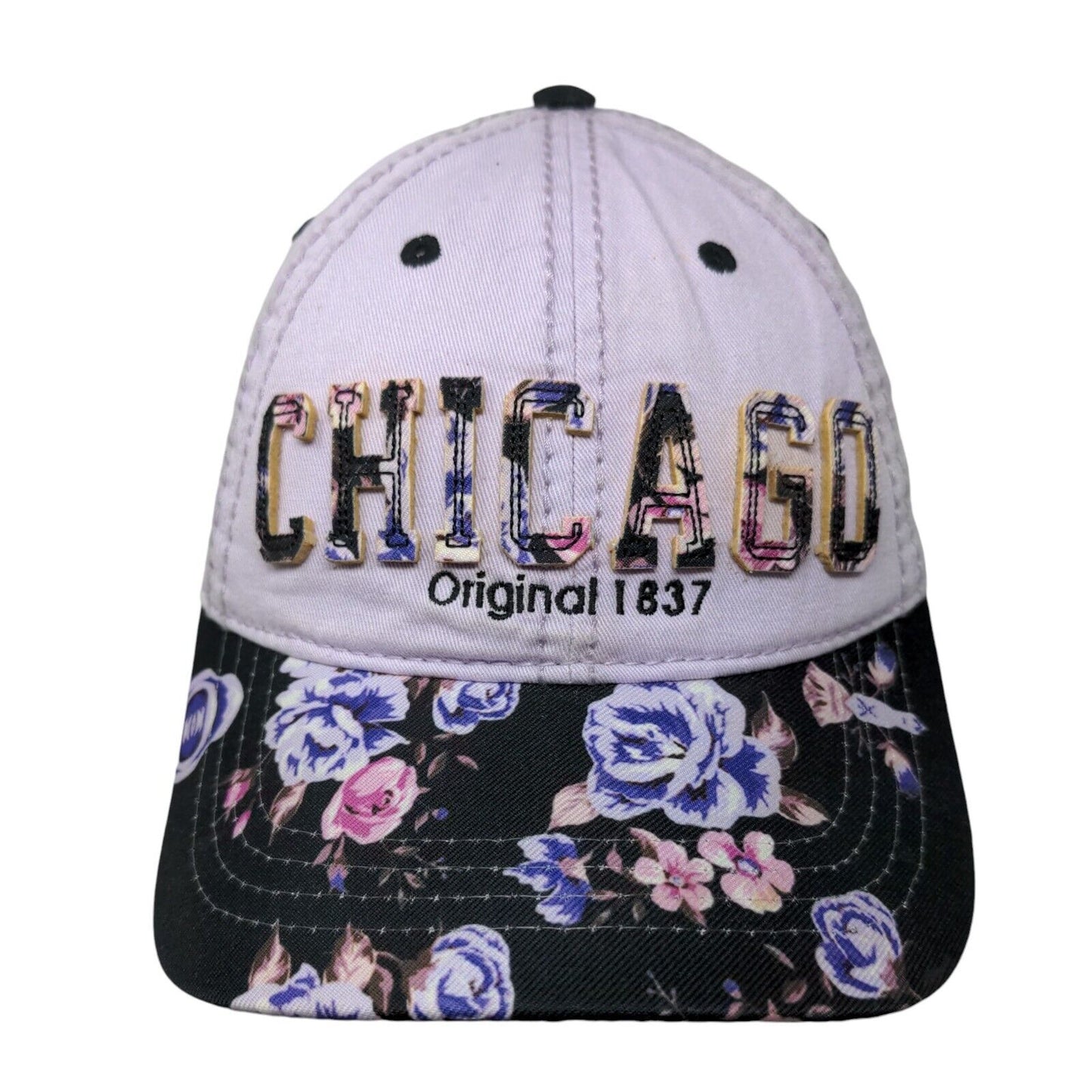 Chicago Original 1837 Strapback Hat Multicolor OS Adjustable Floral Robin Ruth