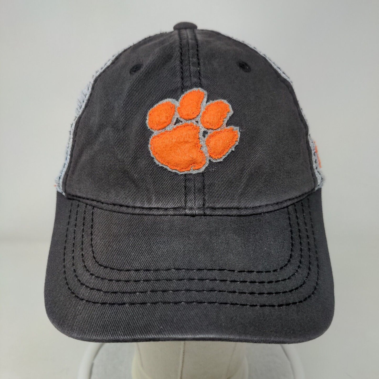 Clemson Tigers Snapback Mesh Back Trucker Hat Multi One Size Colorblock