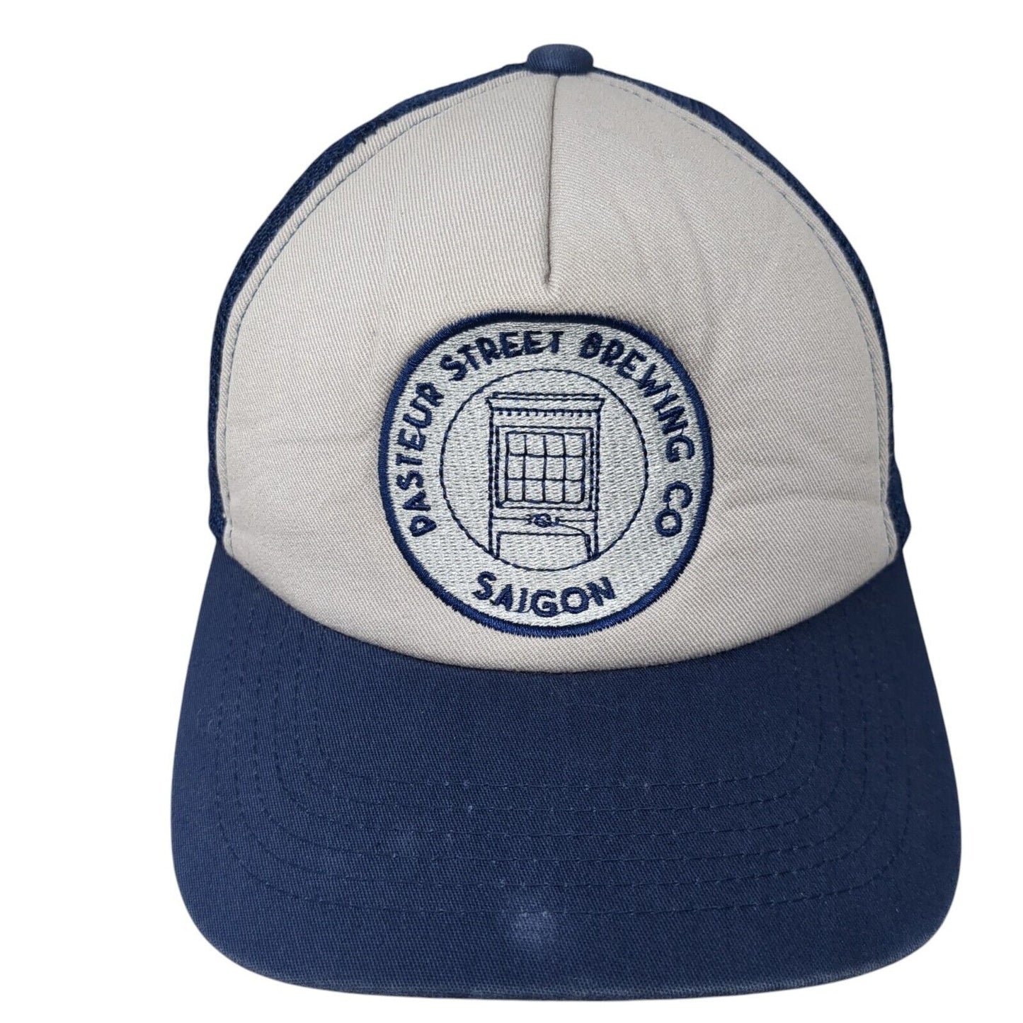 Dasteur Street Brewing Co Saigon Snapback Trucker Hat Blue OS Adjustable Mesh
